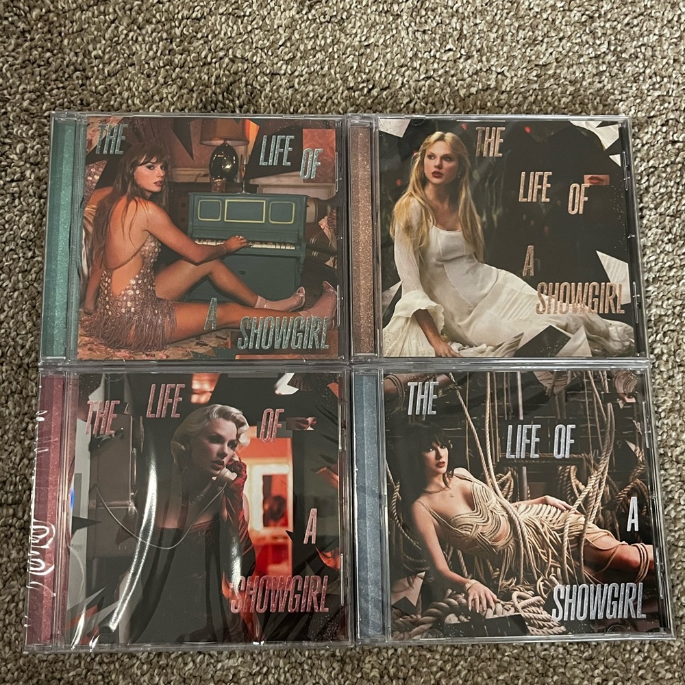 Taylor Swift The Life of a Showgirl Sealed CD Set Acoustics Version Complete Set